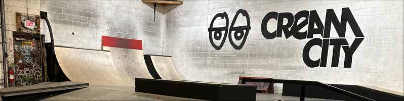 cream city logo skatepark wi