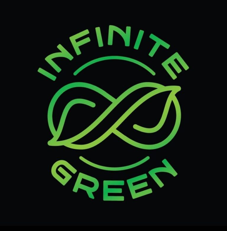 infinite green hemp dispensary logo 768x782