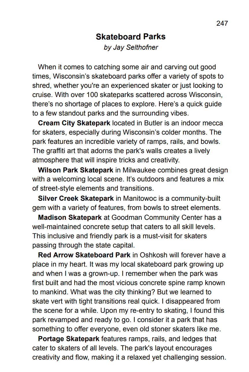 the stoner's travel guide to wisconsin