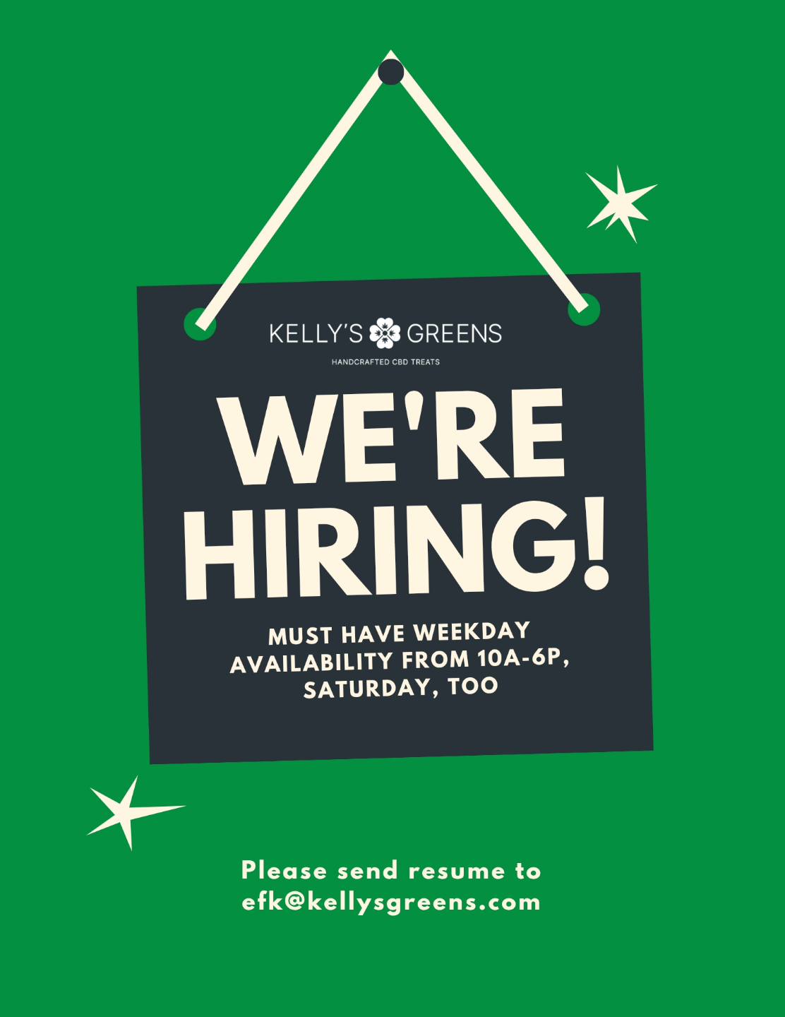 kellys green job posting